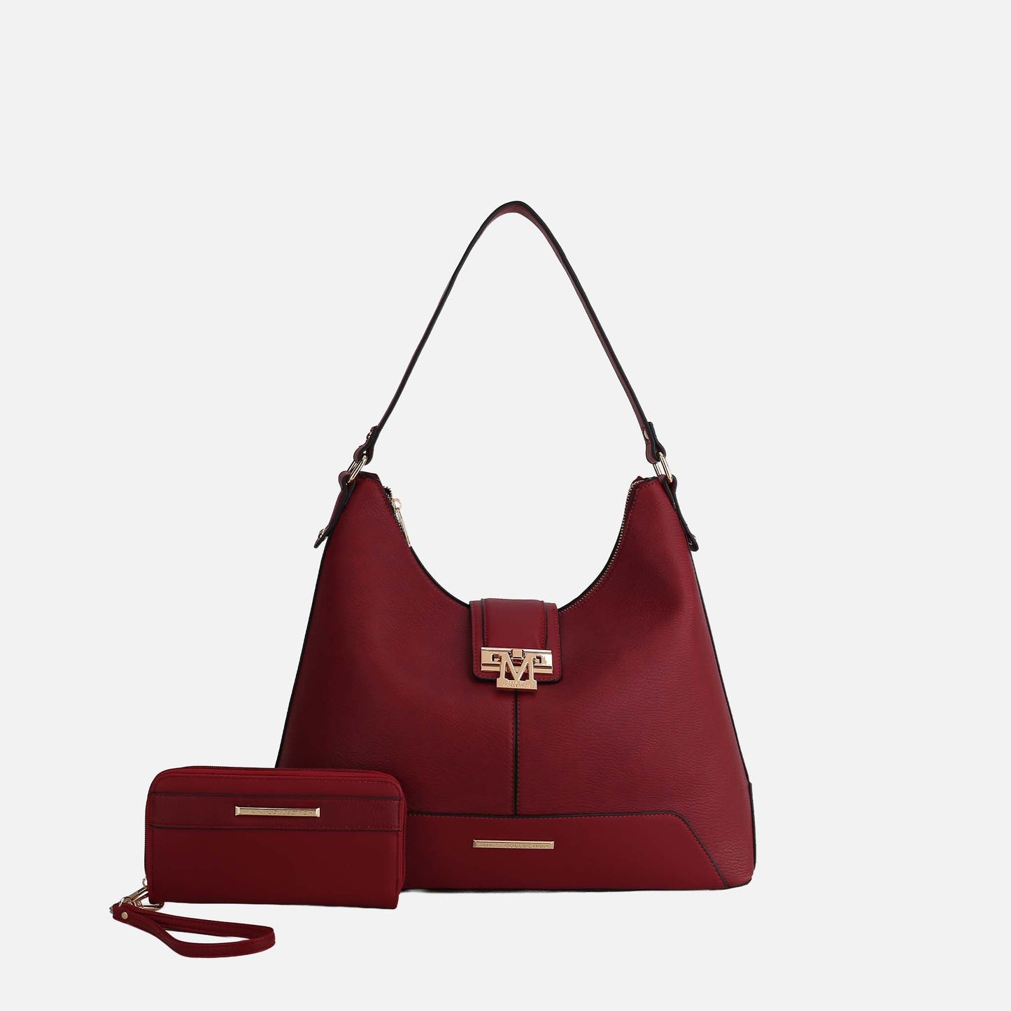 MKF Collection by Mia K. - Graciela Solid Hobo Bag and Set