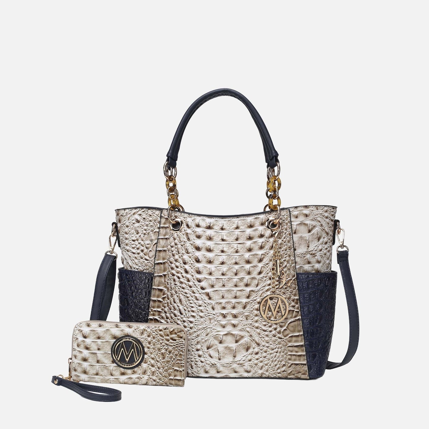 MKF Collection by Mia K. - Merlina Tote Bag and Wallet Set