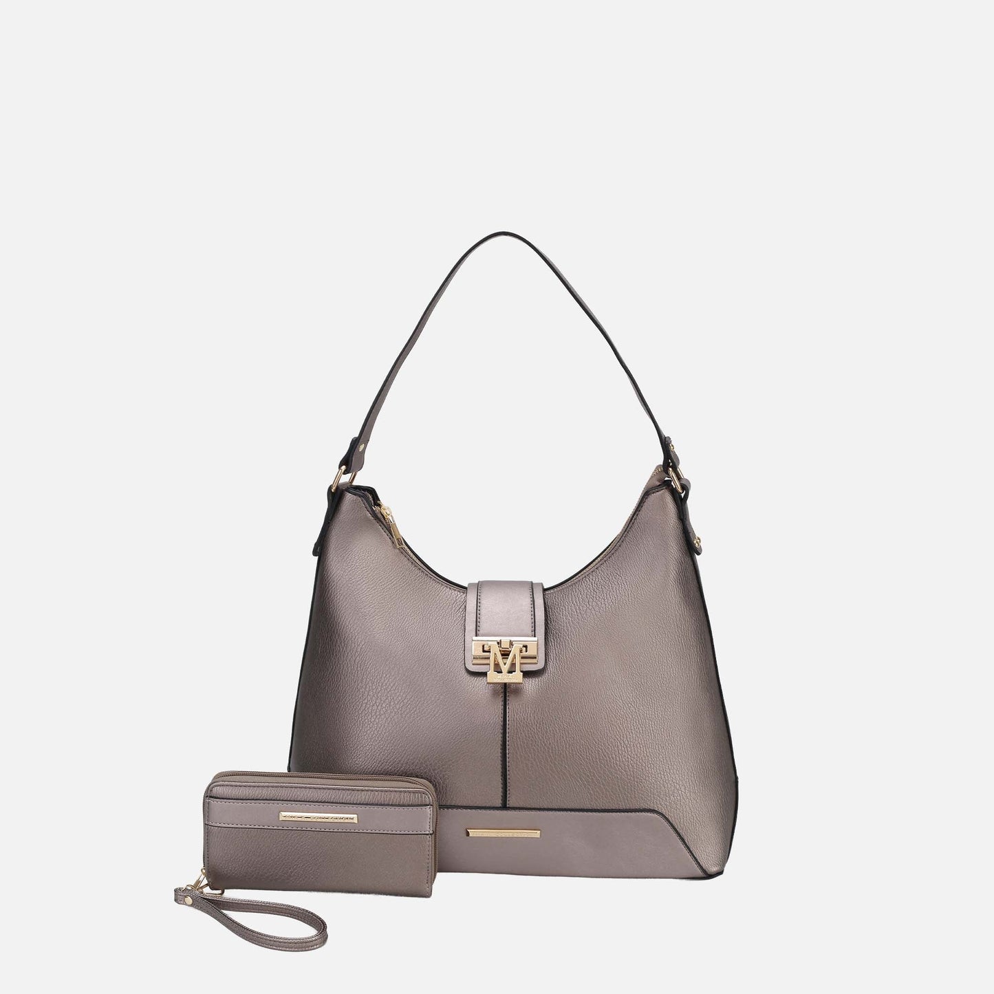MKF Collection by Mia K. - Graciela Solid Hobo Bag and Set