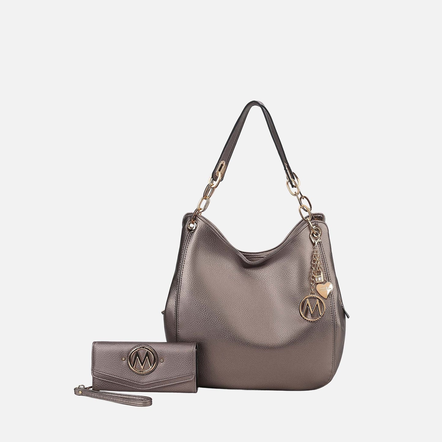 MKF Collection by Mia K. - Ashley Hobo Bag and Wallet Set