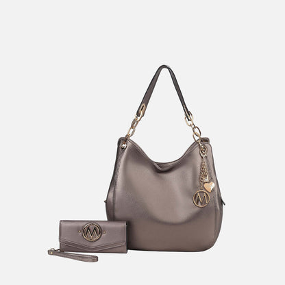 MKF Collection by Mia K. - Ashley Hobo Bag and Wallet Set
