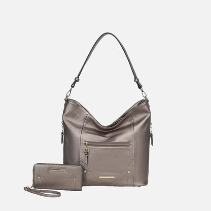 MKF Collection by Mia K. - Jordina 2 PCS Shoulder Bag with Matching Wallet