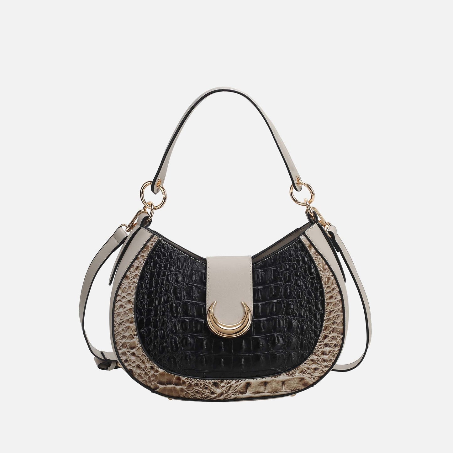 MKF Collection by Mia K. - Jain Croc-Embossed Shoulder Bag