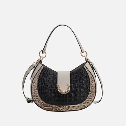 MKF Collection by Mia K. - Jain Croc-Embossed Shoulder Bag