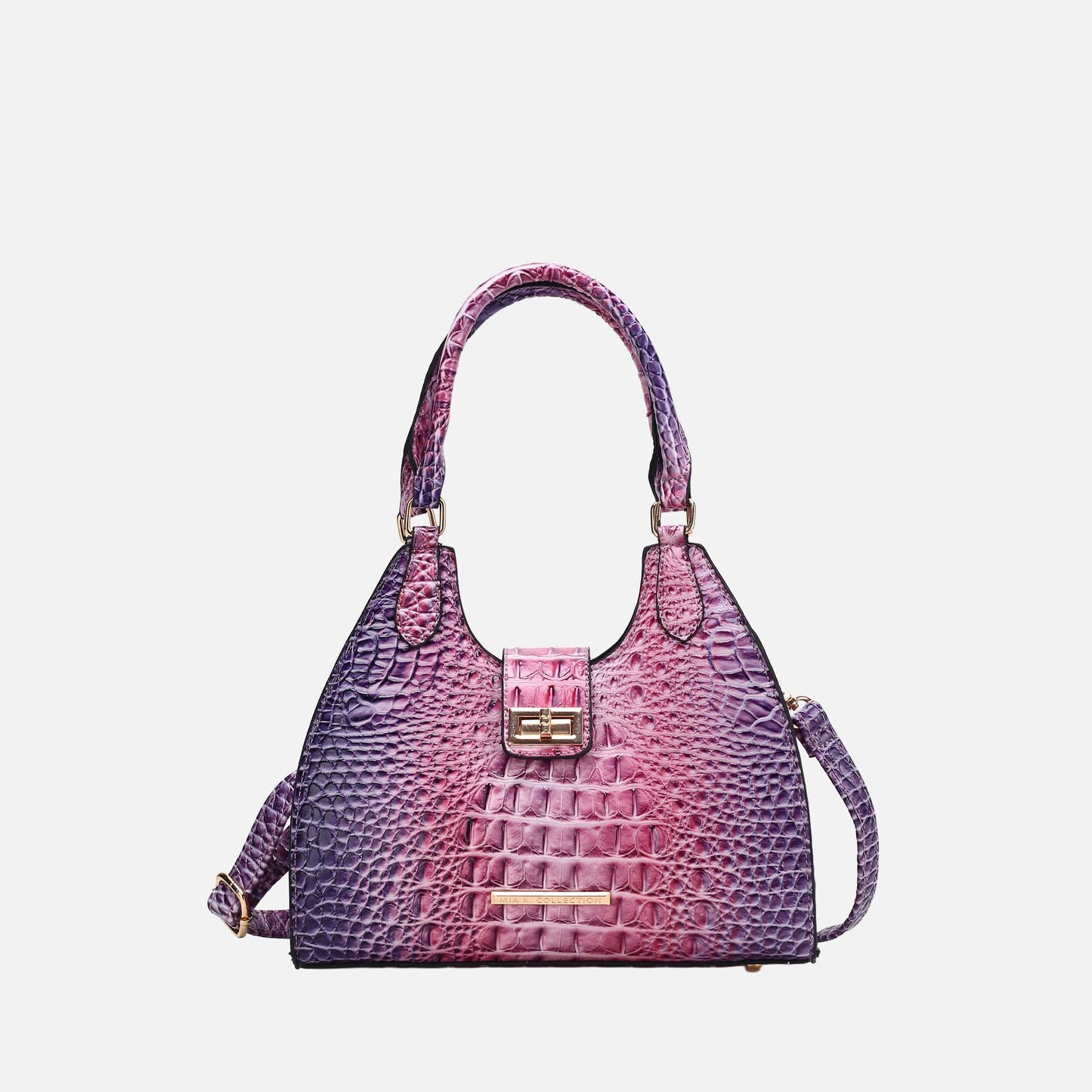 MKF Collection by Mia K. - Ava Gradient Croc Tote Bag