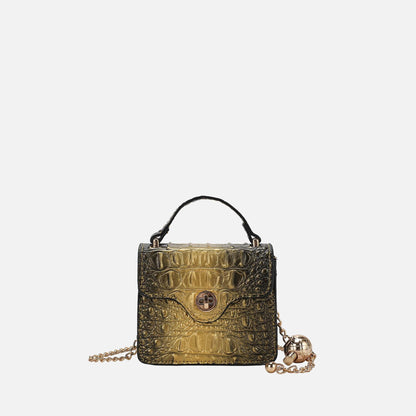 MKF Collection by Mia K. - Luxe Croc-Embossed Mini Satchel