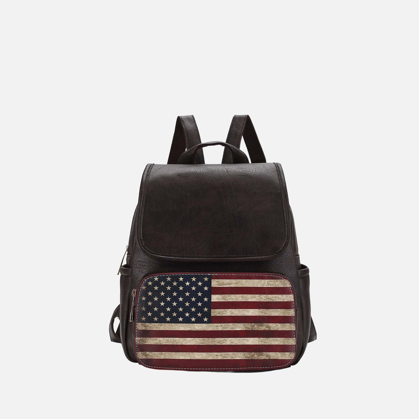 MKF Collection by Mia K. - Regina Printed Flag Backpack