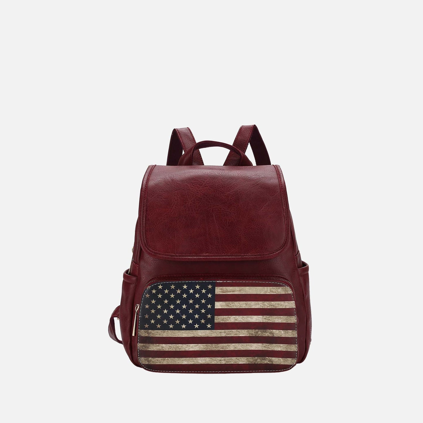 MKF Collection by Mia K. - Regina Printed Flag Backpack