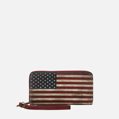 MKF Collection by Mia K. - Uriel Printed Flag Wallet