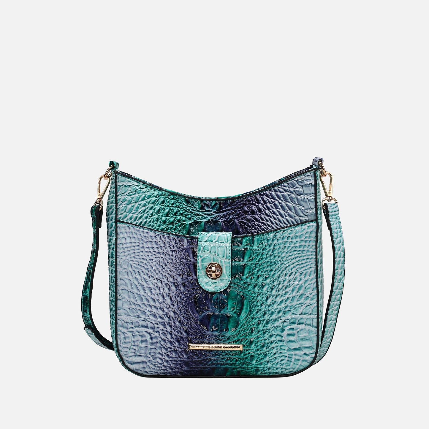 MKF Collection by Mia K. - Giovana Gradient Croc Crossbody Bag