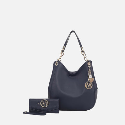 MKF Collection by Mia K. - Ashley Hobo Bag and Wallet Set
