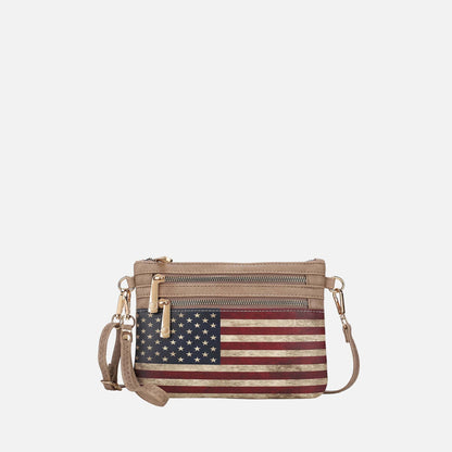 MKF Collection by Mia K. - Alisson Printed Flag Crossbody Bag