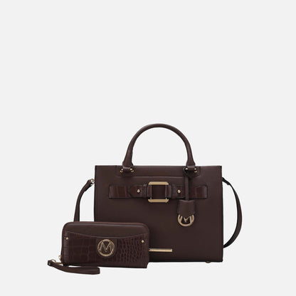 MKF Collection by Mia K. - Virginia Tote Bag and Wallet Set