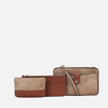 MKF Collection by Mia K. - Muriel Crossbody Bag and Card Holder Set