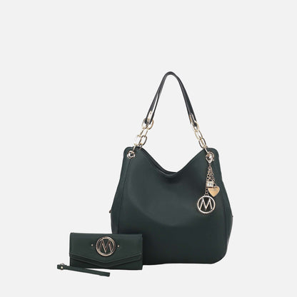 MKF Collection by Mia K. - Ashley Hobo Bag and Wallet Set
