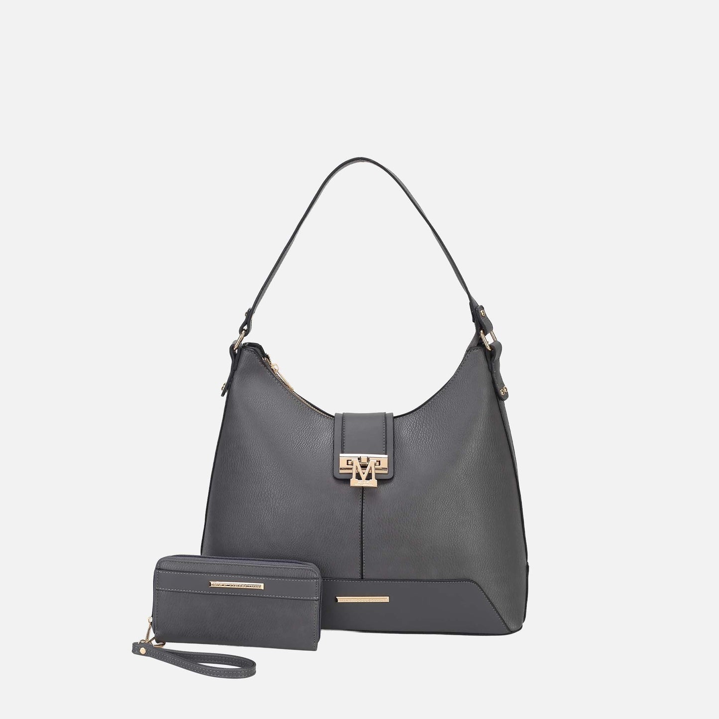 MKF Collection by Mia K. - Graciela Solid Hobo Bag and Set