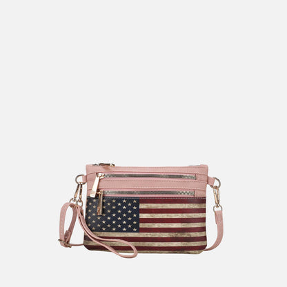 MKF Collection by Mia K. - Alisson Printed Flag Crossbody Bag