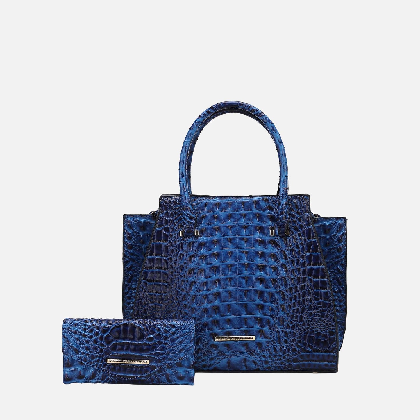 MKF Collection by Mia K. - Viridiana Croc Tote Bag and Set