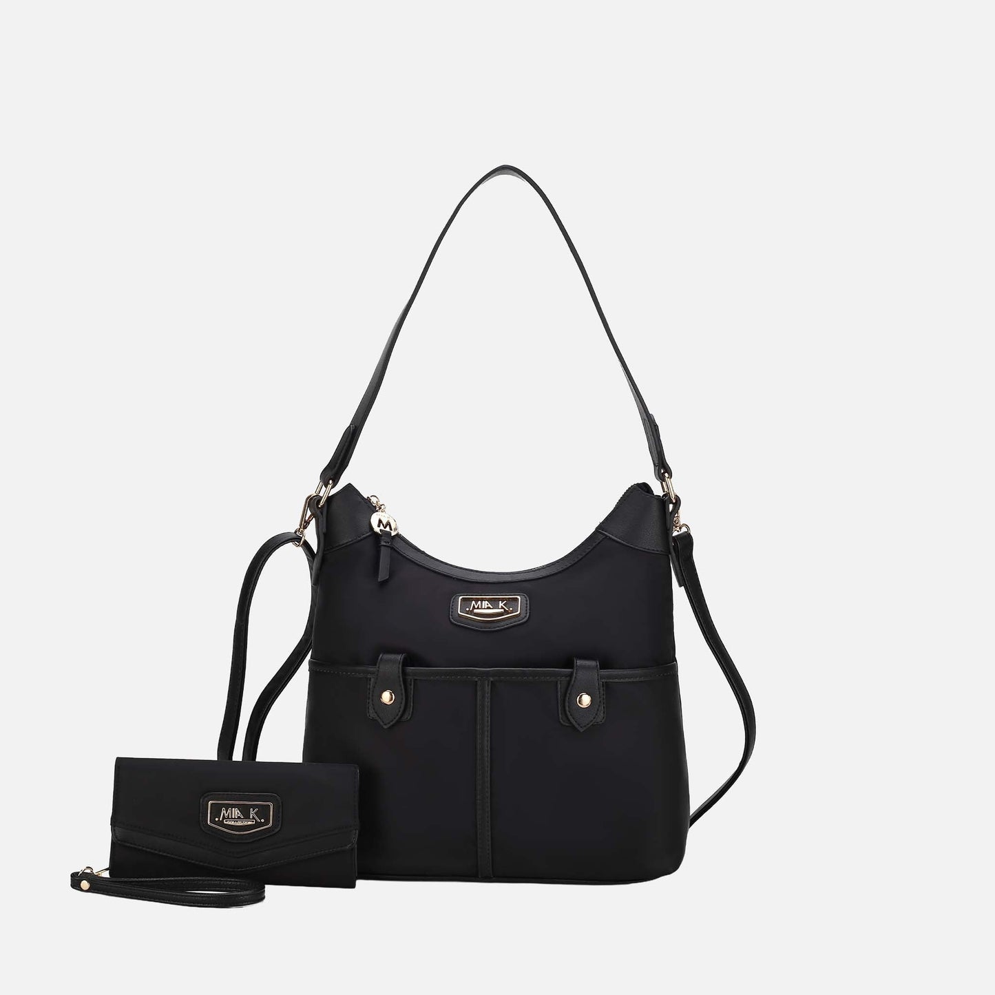 MKF Collection by Mia K. - Harper Nylon Shoulder Bag and set