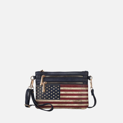 MKF Collection by Mia K. - Alisson Printed Flag Crossbody Bag