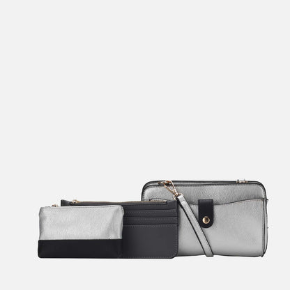 MKF Collection by Mia K. - Muriel Crossbody Bag and Card Holder Set