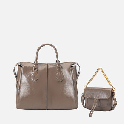 MKF Collection by Mia K. - Yareli Tote Bag  with Mini Bag- 2-piece set