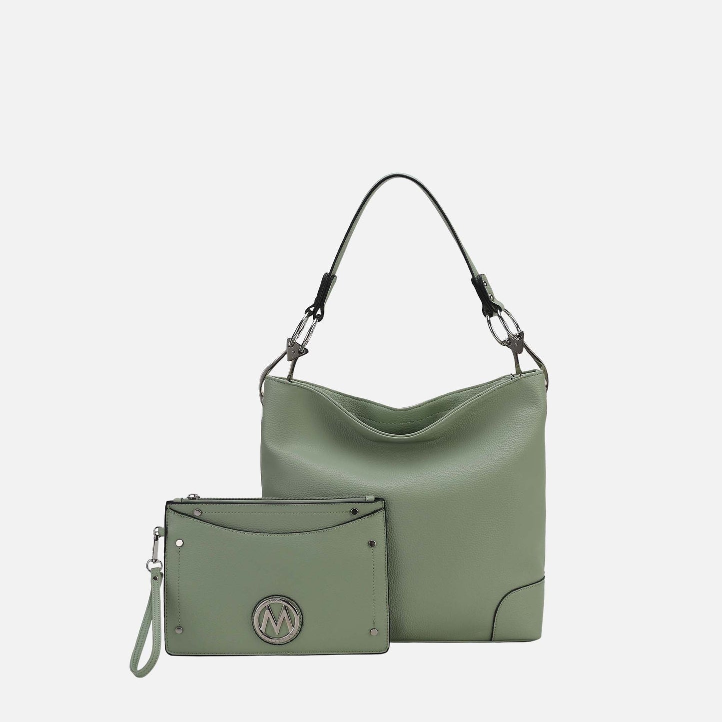 MKF Collection by Mia K. - Viviana Hobo Bag and Wristlet Set