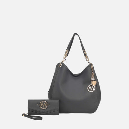 MKF Collection by Mia K. - Ashley Hobo Bag and Wallet Set