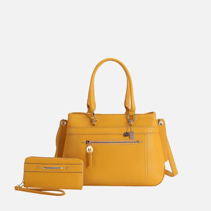MKF Collection by Mia K. - Gardenia Tote Bag and Wallet Set