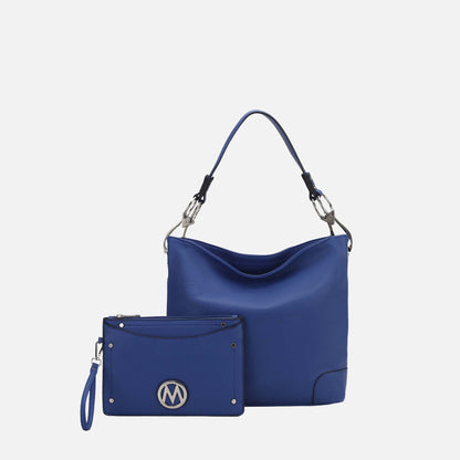 MKF Collection by Mia K. - Viviana Hobo Bag and Wristlet Set
