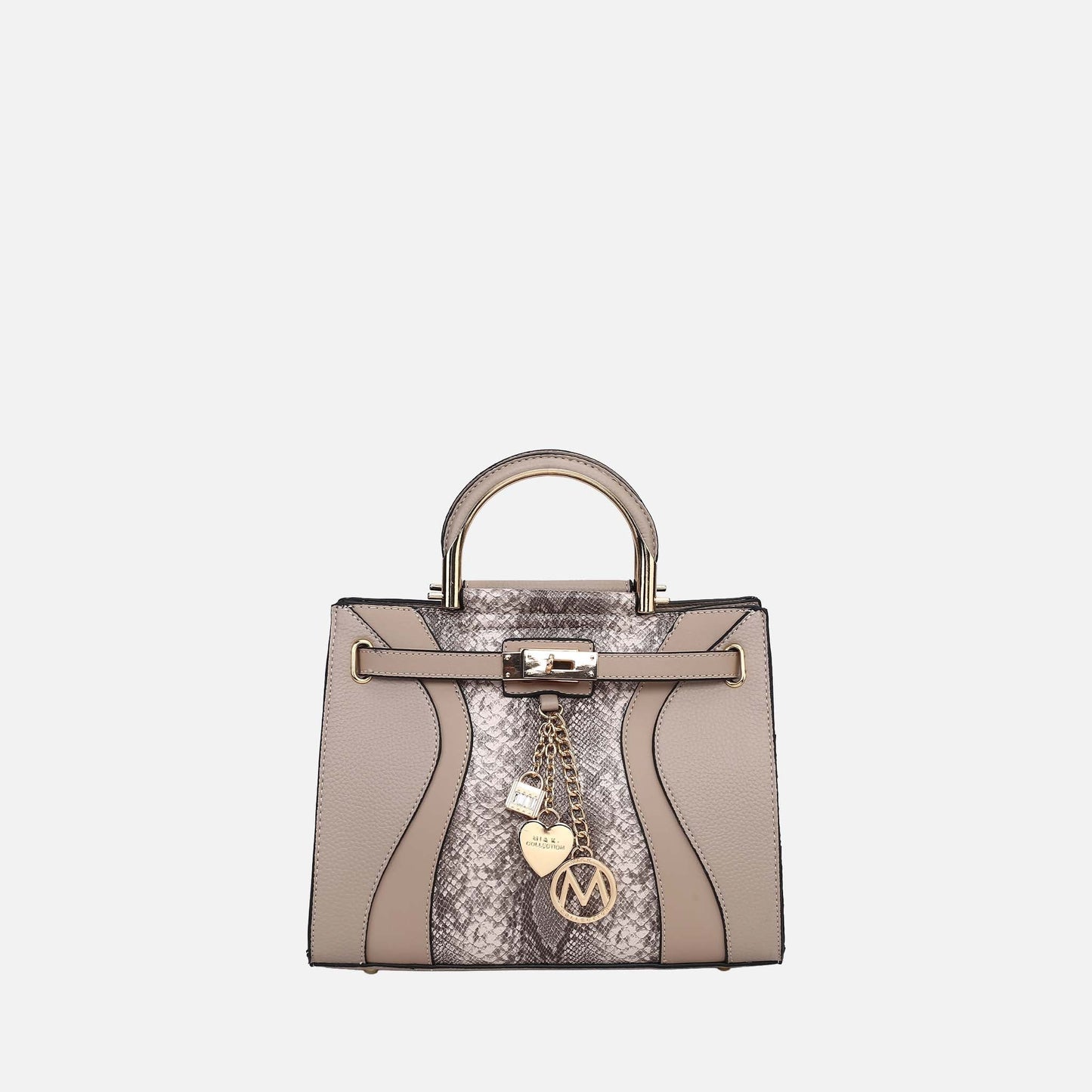 MKF Collection by Mia K. - Cassia Snake embossed Satchel Bag