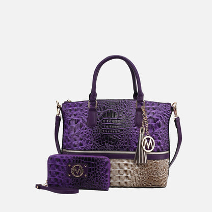 MKF Collection by Mia K. - Autumn Tote Bag and Wallet Set