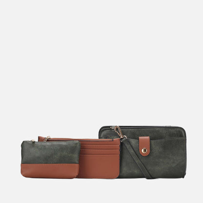 MKF Collection by Mia K. - Muriel Crossbody Bag and Card Holder Set