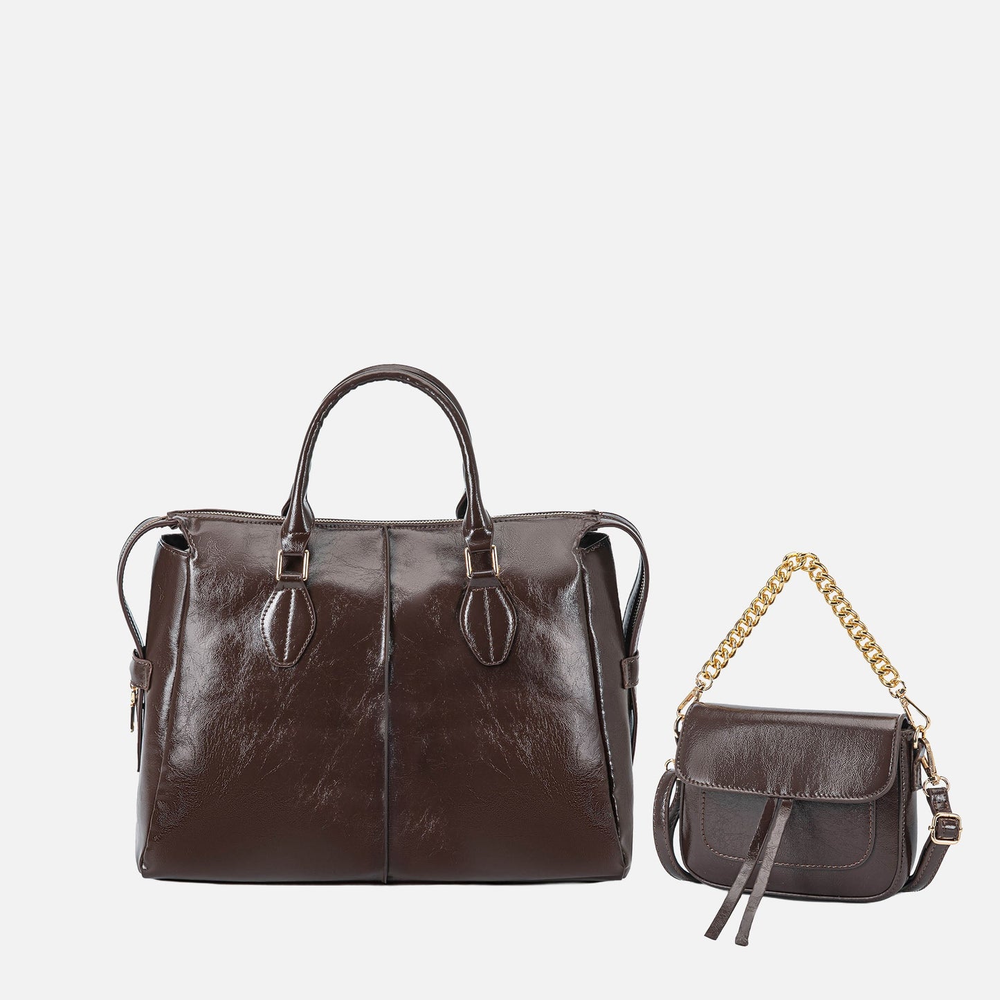 MKF Collection by Mia K. - Yareli Tote Bag  with Mini Bag- 2-piece set