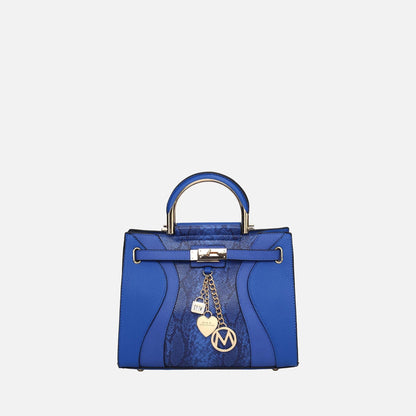 MKF Collection by Mia K. - Cassia Snake embossed Satchel Bag