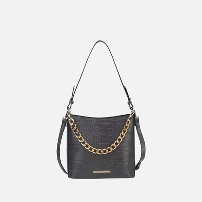 MKF Collection by Mia K. - Bizzy Embossed Shoulder Bag