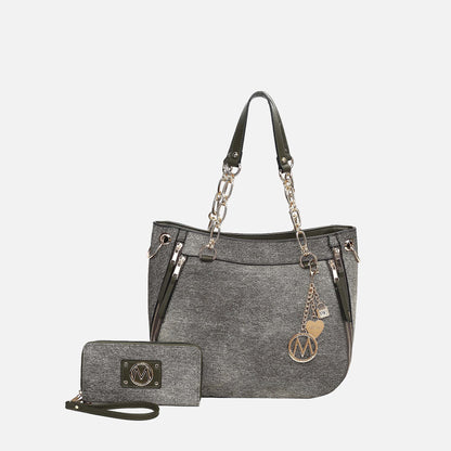 MKF Collection by Mia K. - Lina ll Tote Bag and Wallet set