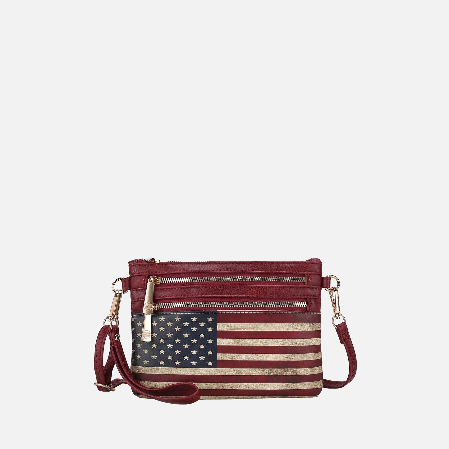 MKF Collection by Mia K. - Alisson Printed Flag Crossbody Bag