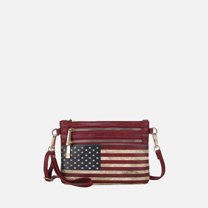 MKF Collection by Mia K. - Alisson Printed Flag Crossbody Bag