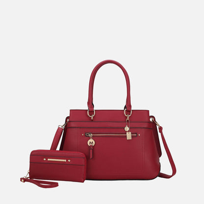 MKF Collection by Mia K. - Gardenia Tote Bag and Wallet Set