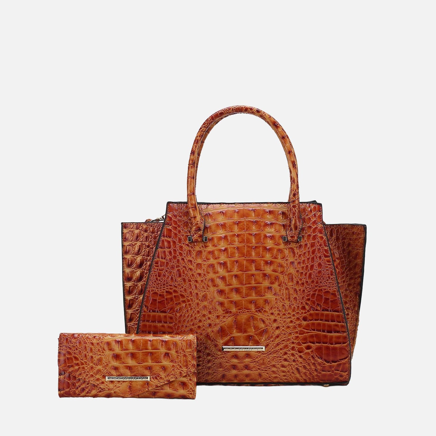MKF Collection by Mia K. - Viridiana Croc Tote Bag and Set