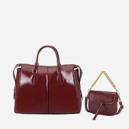 MKF Collection by Mia K. - Yareli Tote Bag  with Mini Bag- 2-piece set