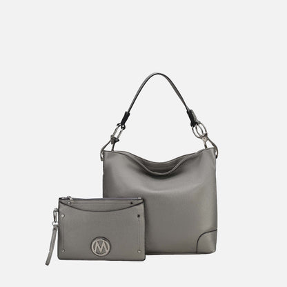 MKF Collection by Mia K. - Viviana Hobo Bag and Wristlet Set