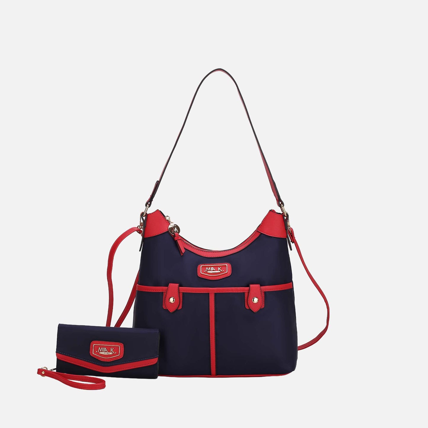 MKF Collection by Mia K. - Harper Nylon Shoulder Bag and set