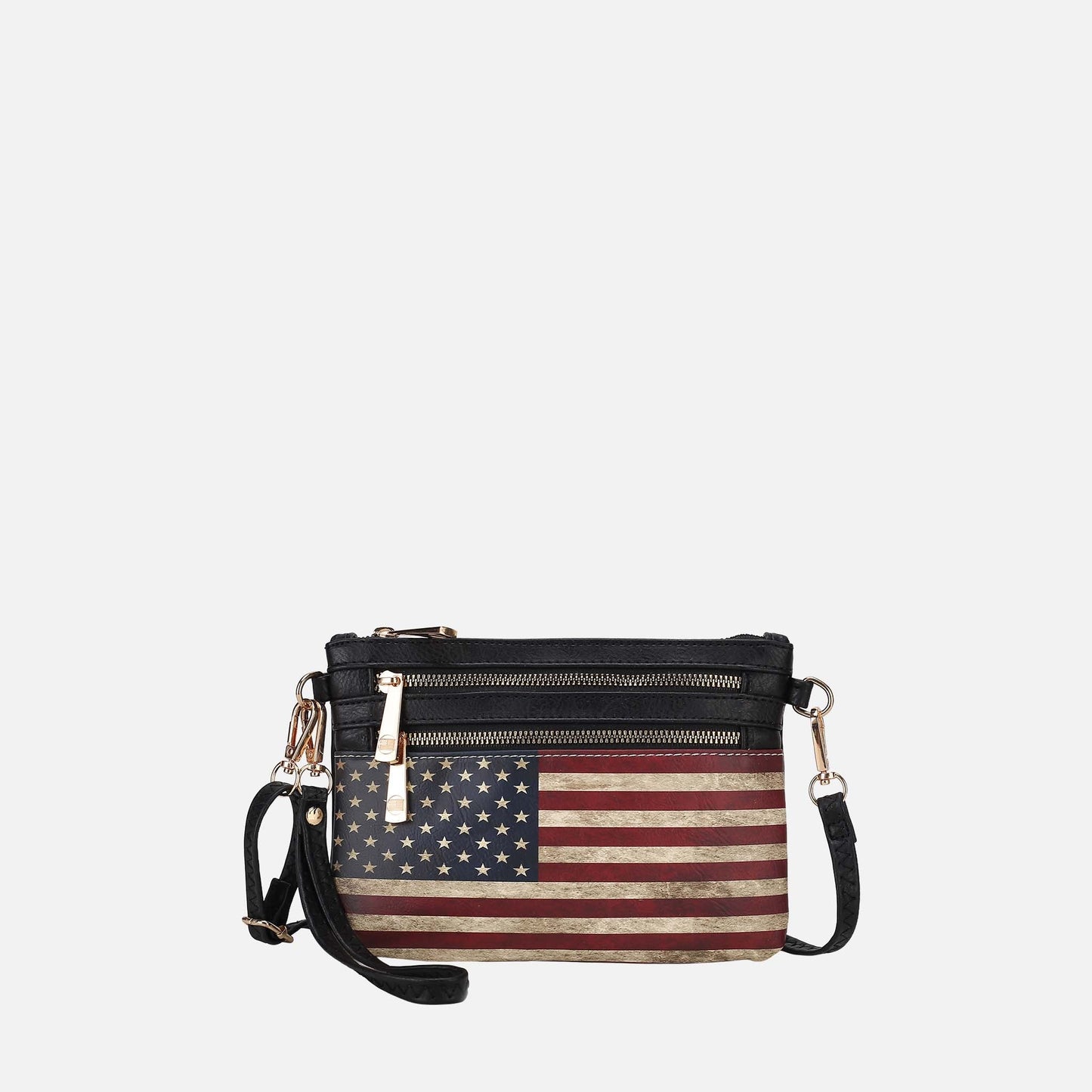 MKF Collection by Mia K. - Alisson Printed Flag Crossbody Bag