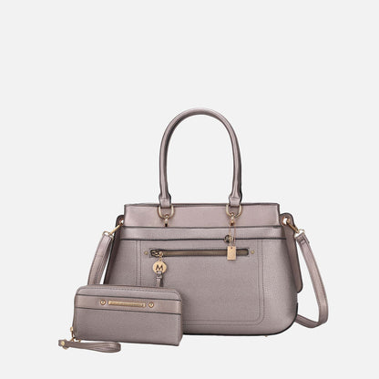 MKF Collection by Mia K. - Gardenia Tote Bag and Wallet Set