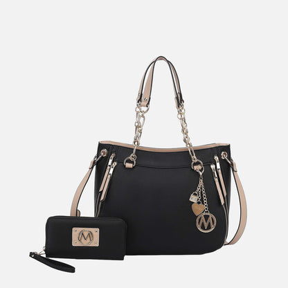 MKF Collection by Mia K. - Lina Shoulder Bag and Wallet Set