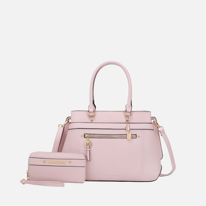 MKF Collection by Mia K. - Gardenia Tote Bag and Wallet Set