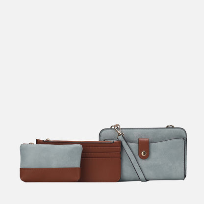 MKF Collection by Mia K. - Muriel Crossbody Bag and Card Holder Set
