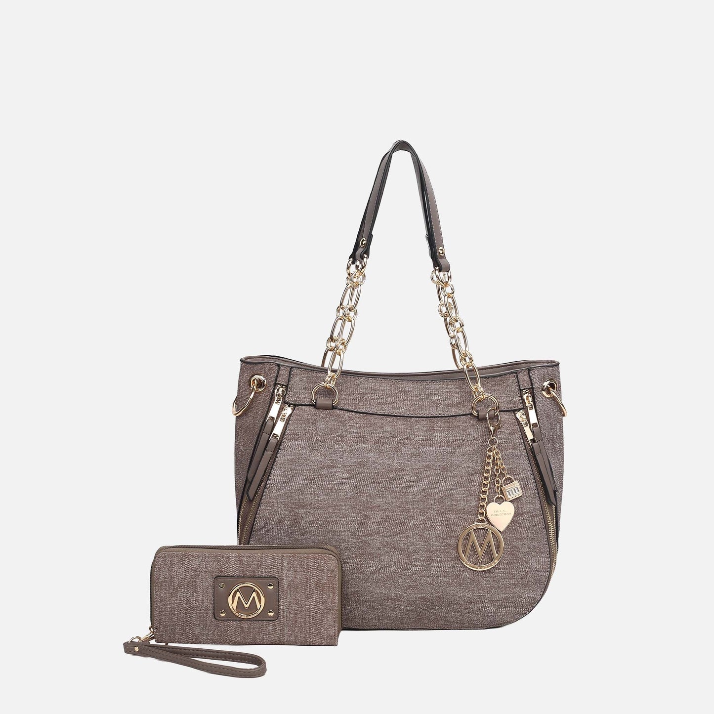 MKF Collection by Mia K. - Lina ll Tote Bag and Wallet set